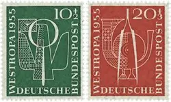 Duitsland 1955 - MICHEL 217-218 Ekspresowa dostawa