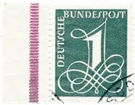 Duitsland 1958 - Michel 285Y, overlappende gestreepte balk - Gebruikt Najlepsza cena