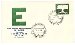Autentyczny Duitsland 1958 - Michel 294 - FDC