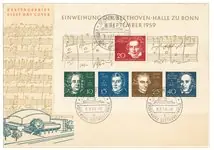 Duitsland 1959 - Michel Block 2 - FDC grijz Tani
