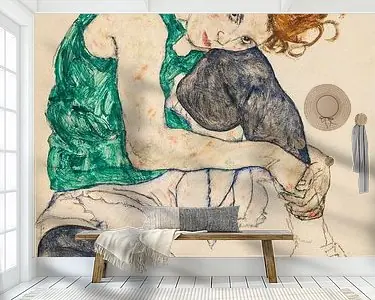 Najlepsza cena Zittende vrouw met opgetrokken benen, Egon Schiele