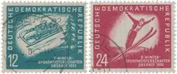 Duitsland DDR 1951 - Michel 280-281 - Gebruikt Szybka dostawa