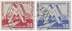 Wysoka jakość Duitsland DDR 1951 - Michel 282-283 - Gebruikt