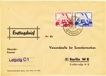 Duitsland Oost 1951 - Michel 282/283 - Gebruikt - FDC Zwrot pieniędzy