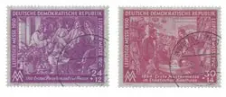 Kup teraz Duitsland DDR 1950 - Michel 248-249 - Gebruikt