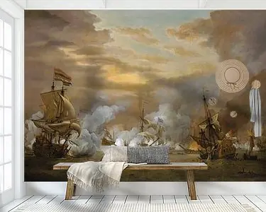 Premium De Slag om de Texel, Willem van de Velde de Jongere