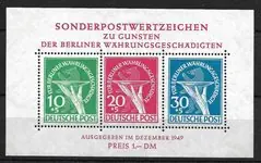 Wysoka jakość Duitsland/Berlin 1949 - AFA 68 - 70 - Ongebruikt