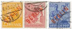 Ekspresowa dostawa Duitsland/Berlin 1949 - Michel 27/28+30 - Gebruikt