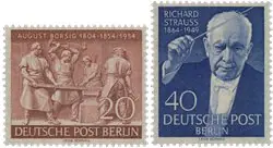 Bezpieczna płatność Duitsland/Berlin 1954 - Michel 124/125 - Postfris