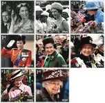 Engeland - 70th anniversary of Queen Elizabeth's accession - Postfrisse serie van 8 Promocja