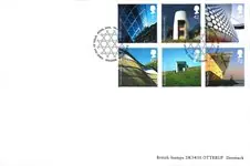 Najlepsza cena Engeland - Architecture - Gestempelde serie op kaart met FDC stempel