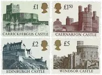 Darmowa dostawa Engeland - Castles - High value definitives - Postfrisse serie van 4metveiligheidskenmerken