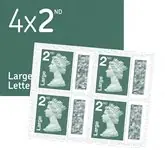 Ekspresowa dostawa Engeland - Definitives 2022 - Elizabeth II - 4 x 2nd large - Postfris boekje