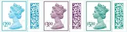Engeland - Definitives 2022 - Elizabeth II - High values - Postfrisse serie van 3 Premium