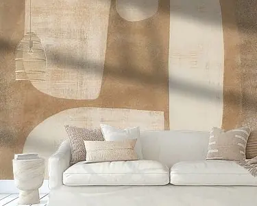 Tani Organisch schilderij Beige