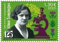 Estland - Alma Tomingas - Postfrisse postzegel Ekspresowa dostawa