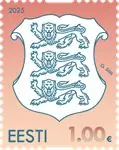 Estland - Bruin wapen - Postfrisse postzegel Popularny