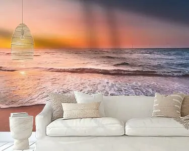 Zonsondergang Zeeuws strand Nowość