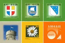 Estland - Six definitives - Postfrisse serie van 6 Zwrot pieniędzy