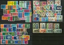 Europa - Europa postzegels op 4 insteekkaarten - Gestempeld Popularny