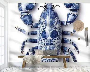 Oferta Kreeft in delfts blauw porselein