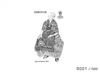Faroe Islands - 50th anniversary of Queen Margrethe's accession - Zwarte overdruk Oferta