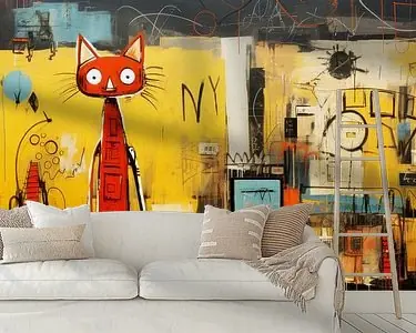 Abstract Kunstwerk 'New York CATS' Wysoka jakość