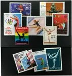 Evenwichtsbalk 11 verschillende postzegels Wyprzedaż