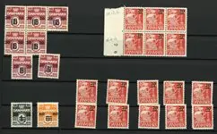 Popularny Faeröer - Collectie op 1 insteekkaart - Ongebruikt/postfris