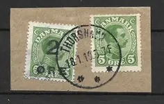 Premium Faeröer 1919 - AFA 1+5 - Gebruikt