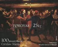 Bezpieczna płatność Faroe Islands 2003 - Slania's 100e postzegel voor Faroese Postal service - Postfris souvenirvelletje