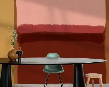 Zamów teraz Moderne abstracte kunst in roze, warm bruin en terracotta