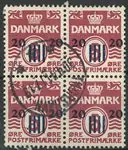 Najlepsza cena Faroe Islands - AFA 3x gestempeld blok van 4