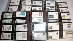 Faroe Islands - Collectie van FDCs in 12 ringbanden Ostatnia szansa