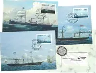 Promocja Faroer eiland - DFDS stoomboten Maxikaart