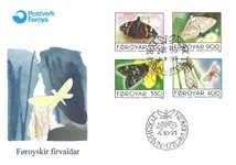 Ostatnia szansa Faroer eiland - Vlinders FDC