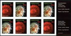 Promocja Faroer eilanden - Zee anemonen - Postfris boekje zelfklevende zegels