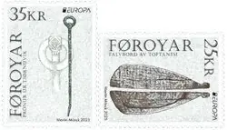 Faroer Islands - EUROPA 2025 Nationale Archeologische Ontdekkingen - Postfrisse serie van 2 Rabat