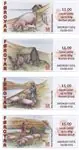 Faroer Islands - Frankeerlabels Wuhan - Postfrisse serie van 4 Zwrot pieniędzy
