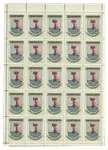 Oryginalny Faroer Islands - Thorshavn coat of arms - vel met 25 labels