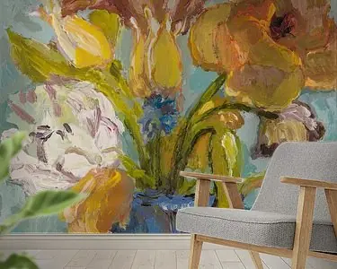 Blauwe bloemen Oferta