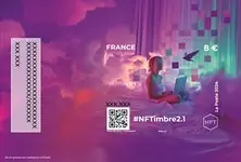 Kup teraz Frankrijk - #NFTimbre 2.1 - Postfris souvenirvelletje