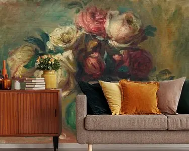 Zwrot pieniędzy Rozen in een vaas, Pierre-Auguste Renoir