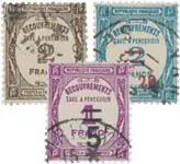 Frankrijk - 1927/1931 - Y&T TX 62, 64, 65 - Gebruikt Wysoka jakość