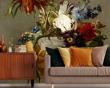 Een arrangement met bloemen, Georgius Jacobus Johannes van Os... Darmowa dostawa