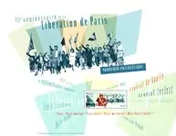 Frankrijk - 75th anniversary of the liberation of Paris - Serie van 2 postfrisse souvenirvelletjes in folder Oferta limitowana