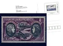 Najlepsza cena Frankrijk - Airmail Boucher / Hilsz - Postfris poststuk met postzegel van1972