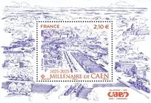 Frankrijk - Caen 1000 jaar - Postfris souvenirvelletje Oferta limitowana