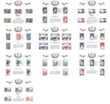 Frankrijk - Filatelistische Schatten 2014 - Gestempelde set van 11 souvenirvelletjes Wyprzedaż