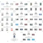 Oferta limitowana Frankrijk - French cultural heritage on stamps 2021 - set van 11 postfrisse souvenirvelletjes